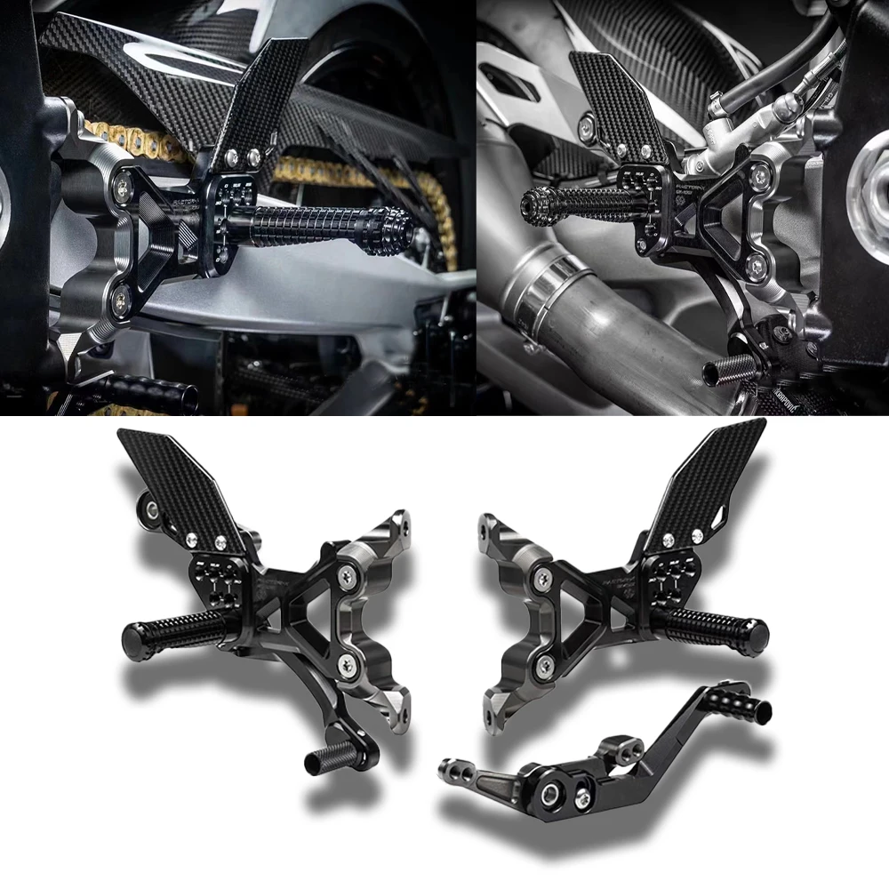 

Подножки для BMW S1000RR, регулируемые Задние подножки из углеродного волокна, подставки для ног, K67 S1000RR, аксессуары для мотоциклов