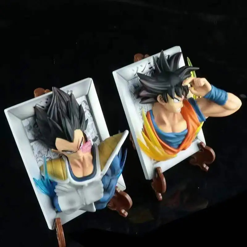 

12 см фигурка Dragon Ball Gk Son Goku Bejita Yonsei кукла рамка для фото украшения аксессуары Super Saiyan подарки для детей