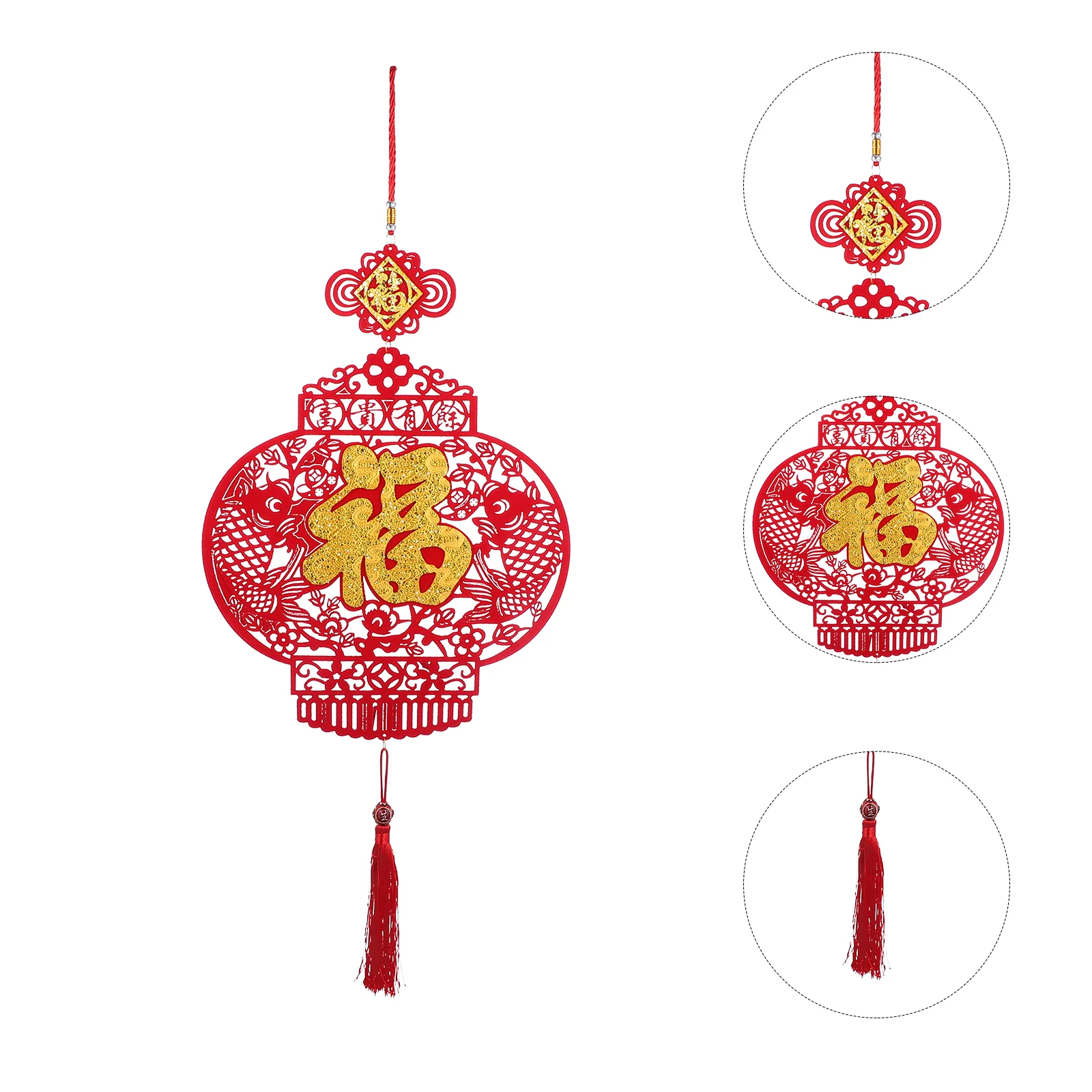 

Chinese New Year Red Blessing Character Home Decors Home Decors Home Decors Non-woven Fabric