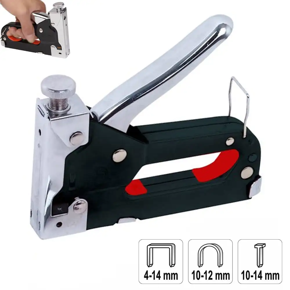 

Heavy Duty 3 in 1 Hand Staple Gun Tacker Wood Upholstery Nail Carpentry