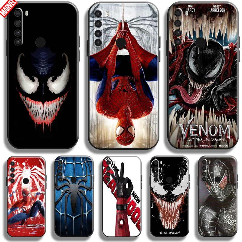 

Venom Spiderman Deadpool Phone Case 6.3 InchFor Xiaomi Redmi Note 8T Silicone Cover Bumper Soft TPU Coque Carcasa Ultra-Thin