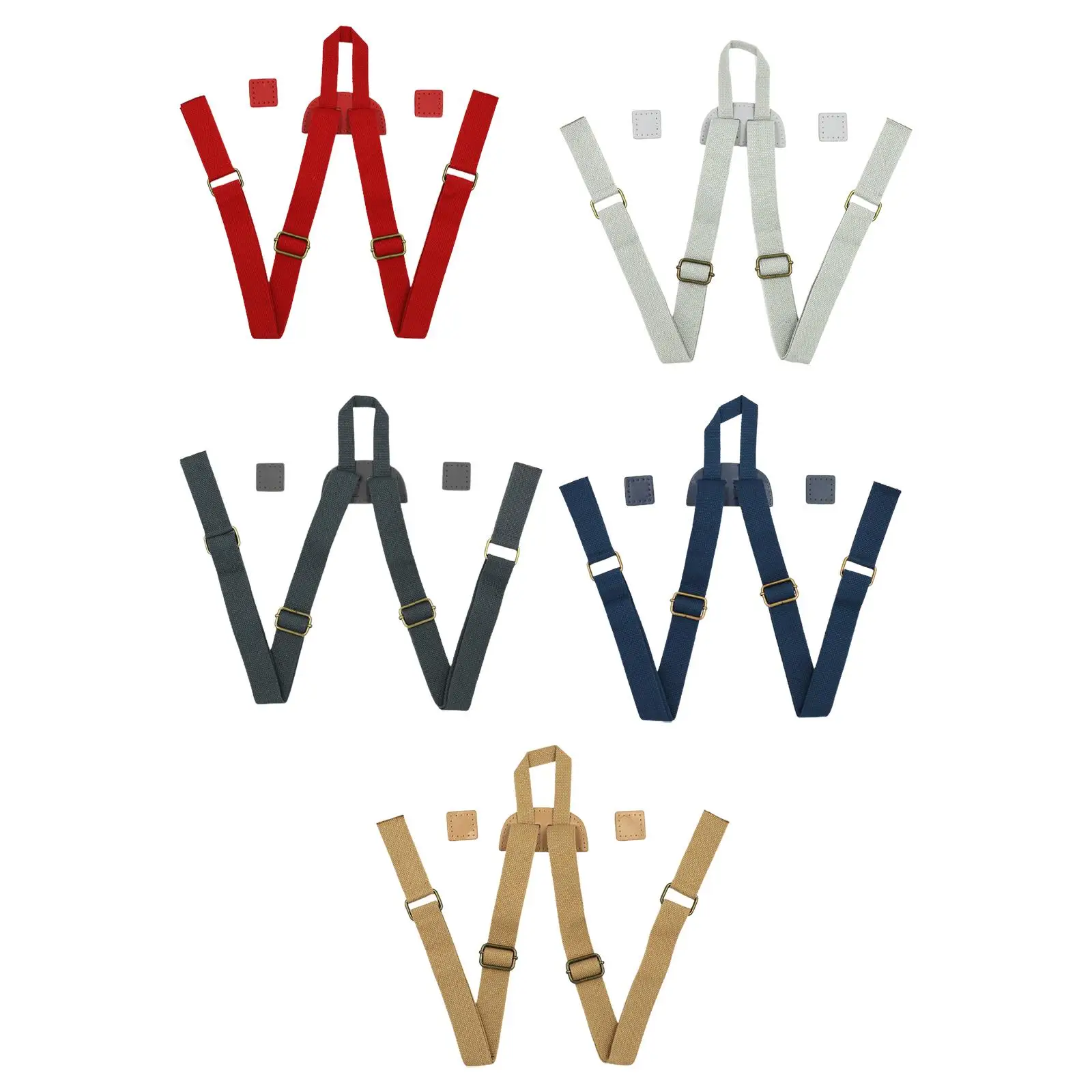 

Double Shoulder Belt Adjustable Breathable Durable Lightweight 3.8cm Wide Replace Canvas Comfortable Accessories DIY Carry Strap