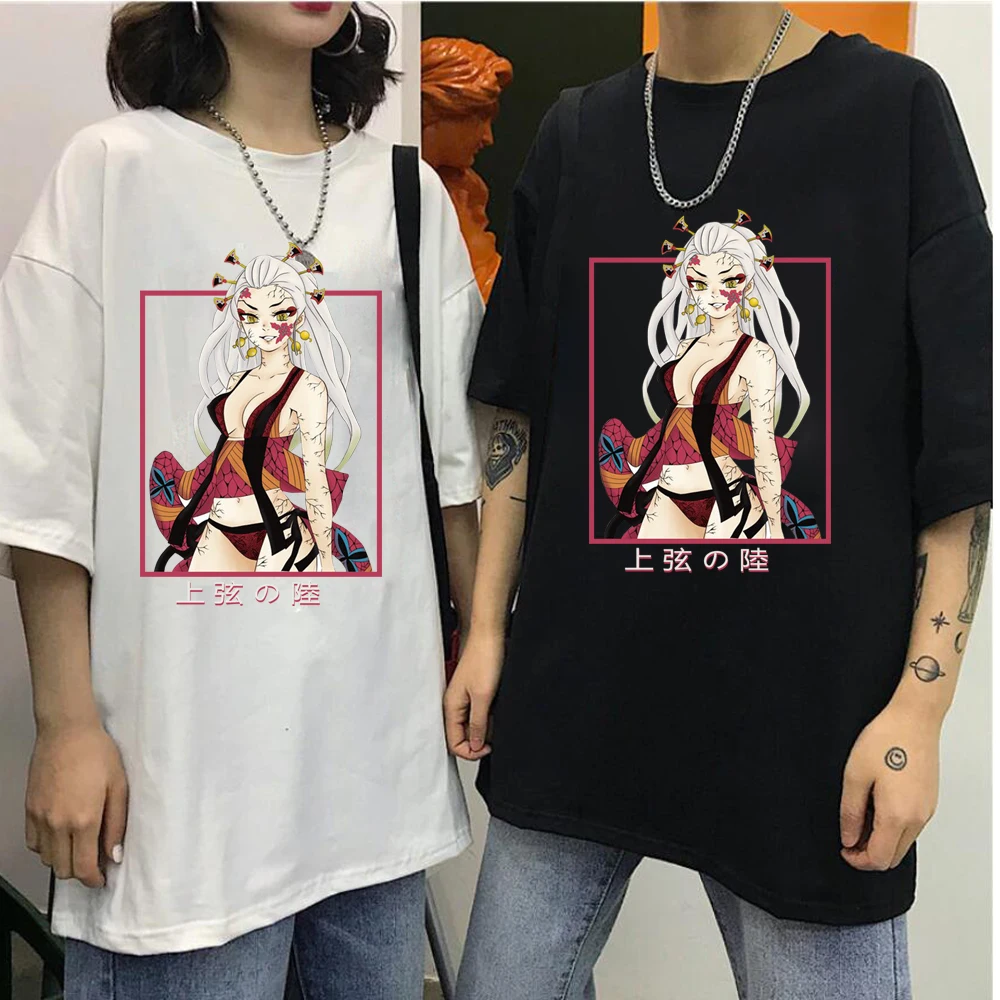 

Футболка мужская с японским аниме, милая мультяшная футболка с изображением рассекающего демонов, Дак, манга, летние топы, унисекс