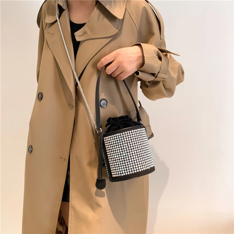 

Summer Diamond Bucket Bags For Women 2023 Female Crossbody Bag Lady Handbags And Purses Sac Main Femme Messenger Bag Bolsos