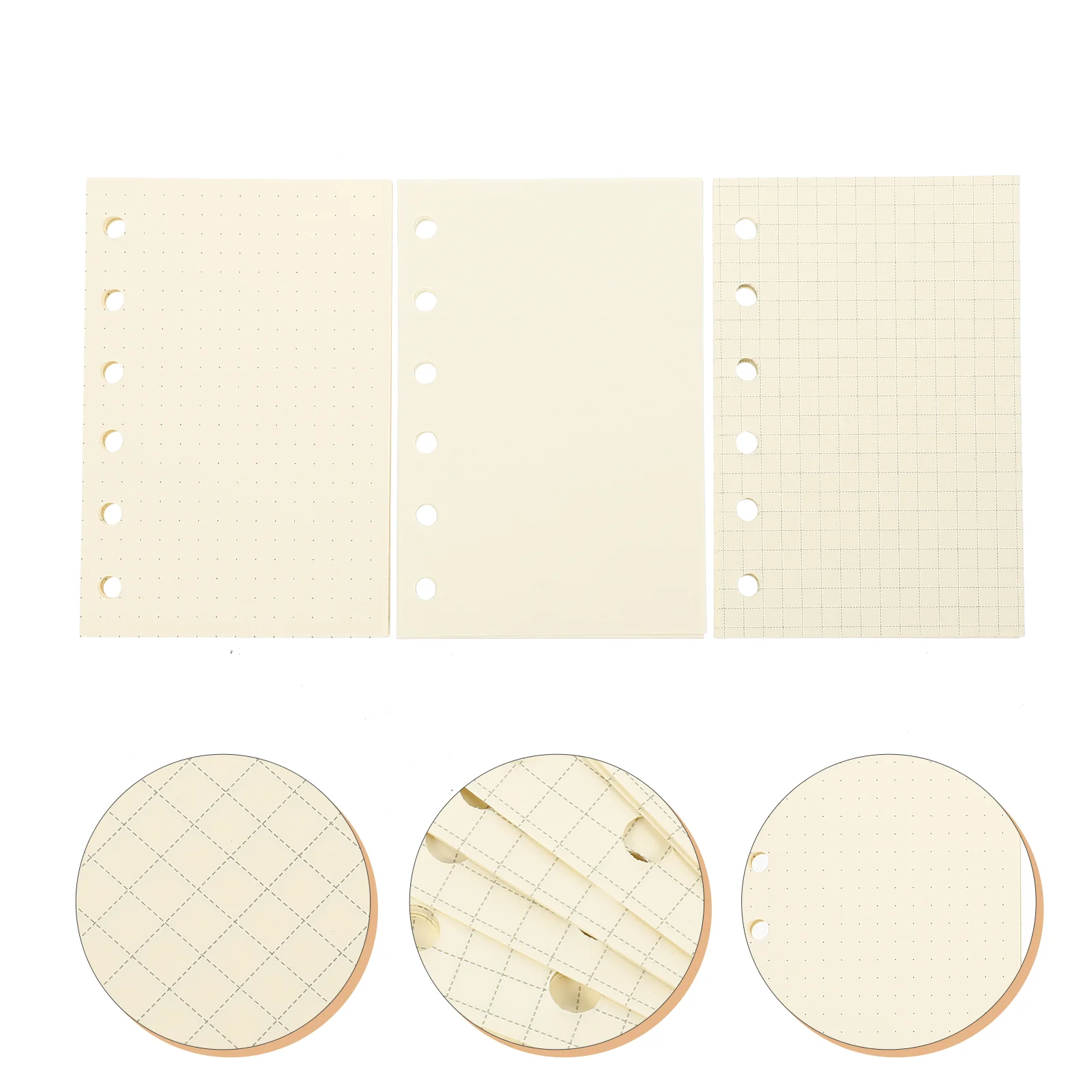 

3 Books Detachable Notebook Papers Lined Notepad Paper Loose Leaf Filler Loose-leaf Notebook Planner Inner Core