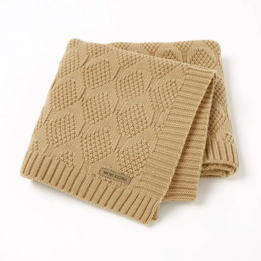 Knitted Newborn Swaddle Stroller Bedding Wrap Baby Blankets Fashion Infantil Boys Girls Receiving Blanket Children Quilts