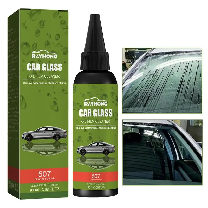 

Car Glass Oil Film Cleaner Window Cleaner Cleaner For Auto And Home For A Streak-Free Shine Deep Cleaning Foaming Action