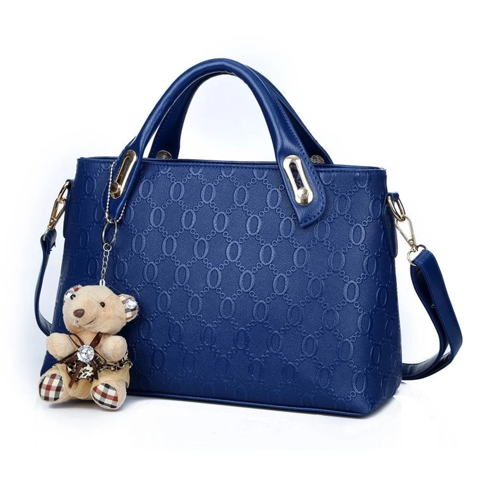 New Handbag Bear Bags Four-piece Set Messenger Women's Bag Fashion Women's Bag Hand Bag  Purse  Bags for Women