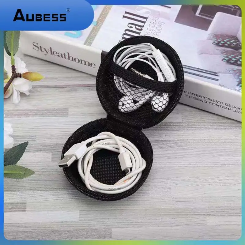 

Mini Portable Earphone Bag Coin Purse Headphone USB Cable Case Storage Case Wallet Carrying Pouch Bag Earphones Accessories