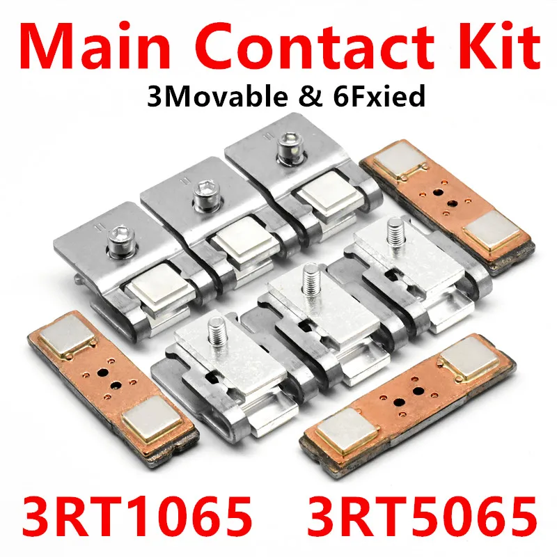 Kit de Contato de Substituição 3rt1956a para 3rt1065 Disjuntor Peças de Reposição Contato Móvel e Estacionário 3rt5065 Kit de Contato Principal