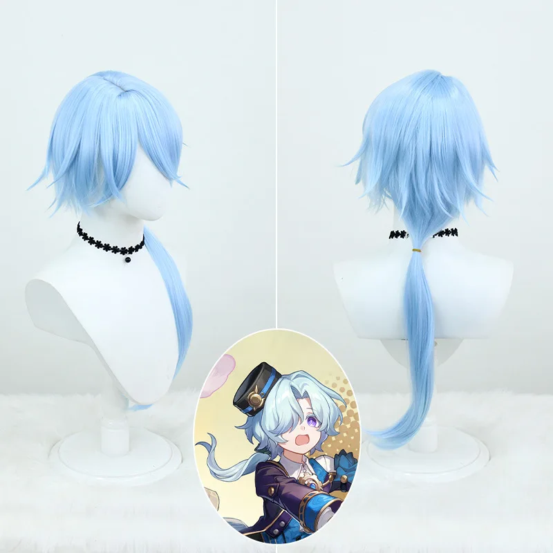 Костюм для косплея Миши из аниме игры Honkai: Star Rail Shota голубая униформа пальто шорты