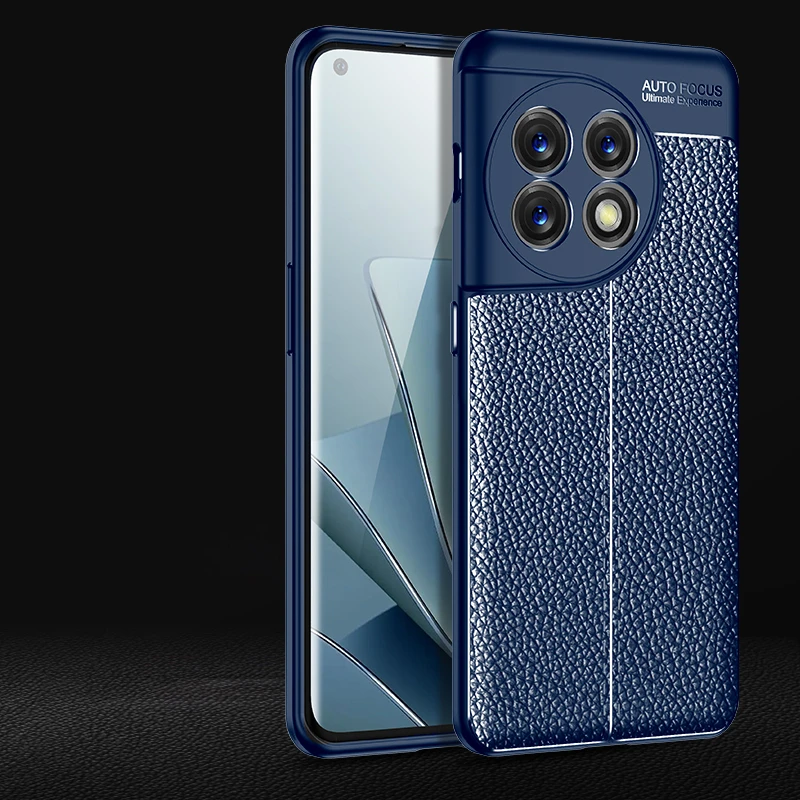 For Oneplus 11 5G Case Cover For Oneplus 11 5G Capas New Shockproof Armor Phone Bumper Back Soft TPU Leather Funda Oneplus 11 5G