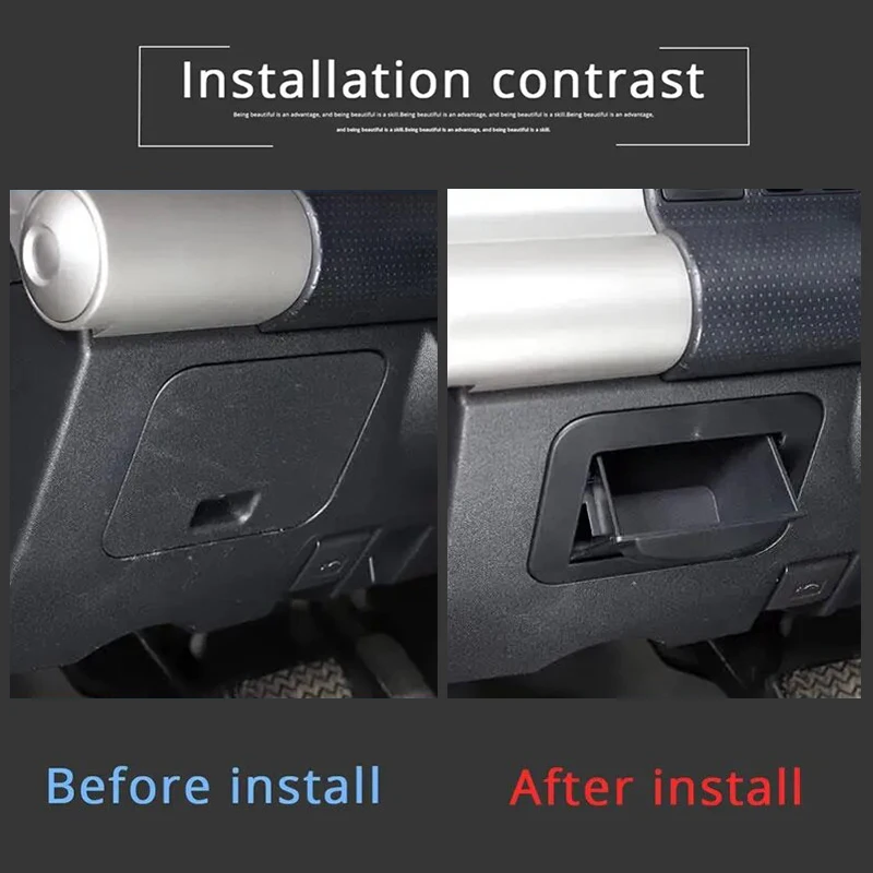 Черный ABS приборная панель автомобиля положение вождения ящик для хранения