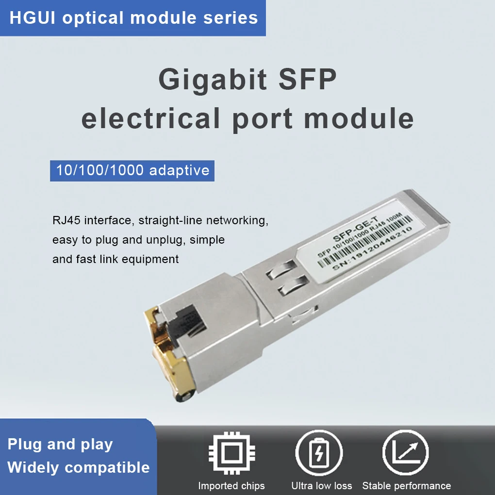 

Гигабитный SFP модуль приемопередатчика LC интерфейс Электрический сменный аксессуар