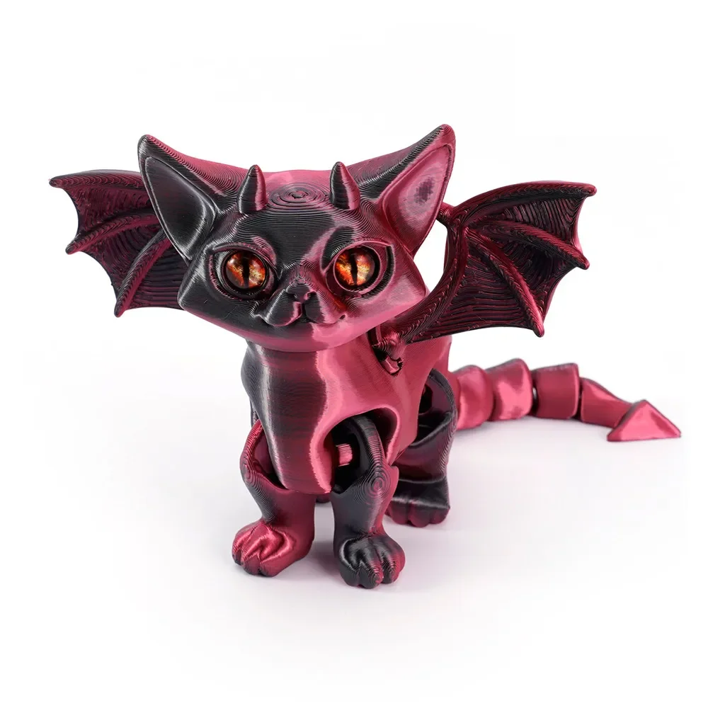 

3D-игрушка для печати, модель ангела, кота, ад, кота для украшения стола, многошарнирные подвижные аксессуары для дома