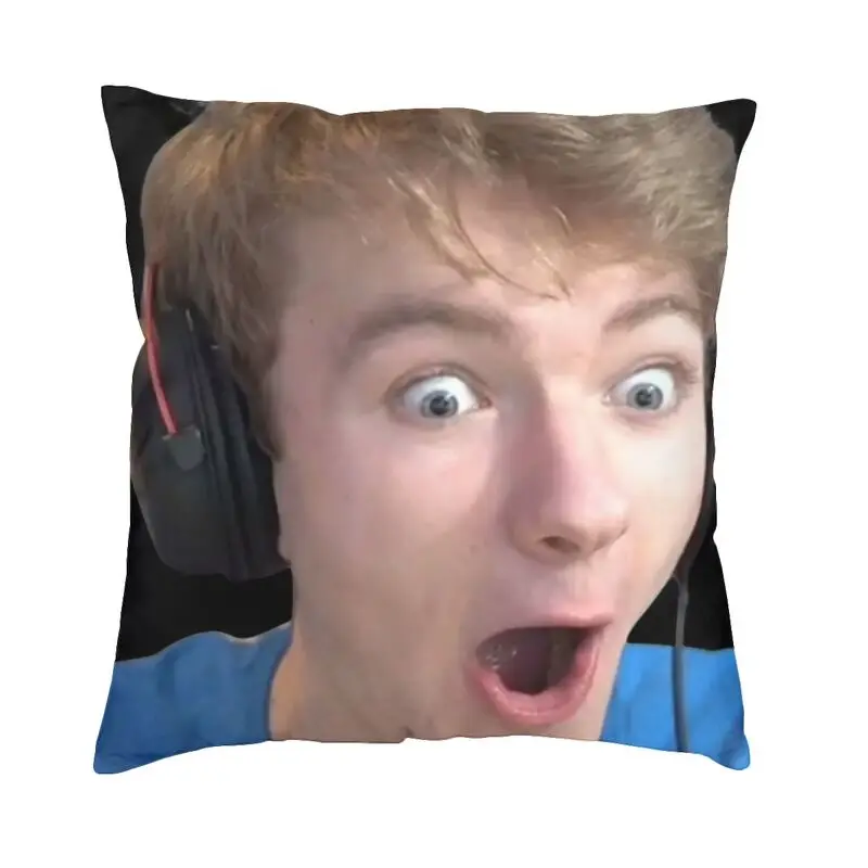 

Квадратная наволочка Tommyinnit Pog, домашняя декоративная наволочка для подушки, декоративная подушка для гостиной с двусторонним принтом