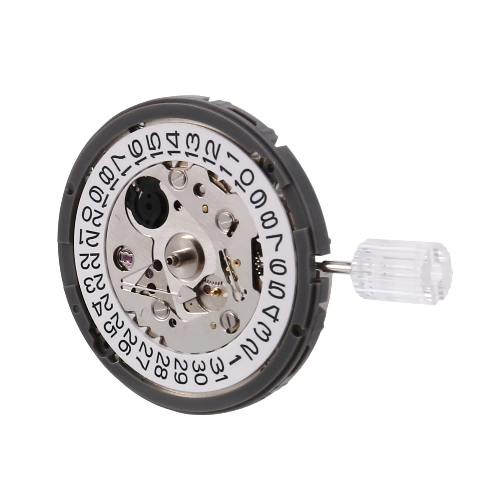 

For SEIKO Japan NH35A Mechanical Watch Movement 24 Jewels NH35 Automatic Mechanism 3.8 O'Clock White