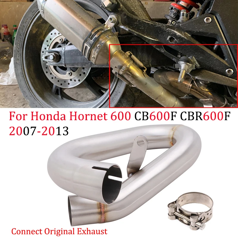 Для Honda Hornet 600 2007-2013 CBR600F CB600F Escape Decat труба AK выхлопная мотоцикла Catalyst удалить трубу