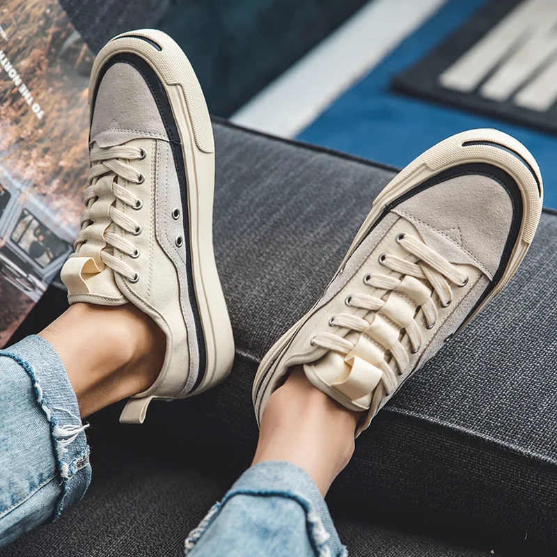 

Men's Shoes Summer Classic Low-top Canvas 2022 Fashion Trendy Shoes Breathable All-match Casual Sports White Sneakers