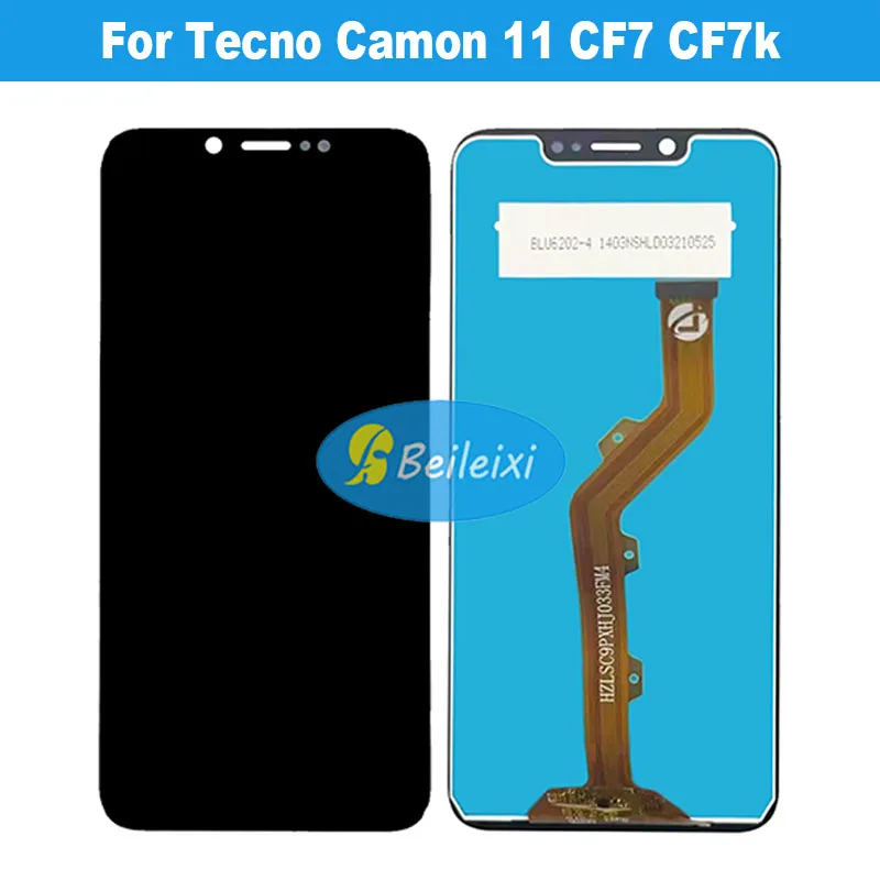 Для Tecno Camon 11 CF7 CF7k LCD дисплей кодирующий преобразователь сенсорного экрана в сборе