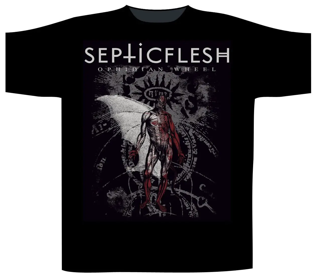 Футболка Septic Flesh Ophidian Wheel Размеры S M L XL XXL официальная Новинка