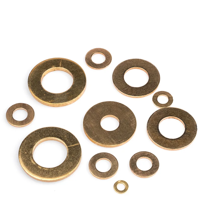 Латунная шайба M2 5 M3 M4 M5 M6 M8 M10 M12 M14 M16 GB97 DIN125 плоская медная прокладка высокого