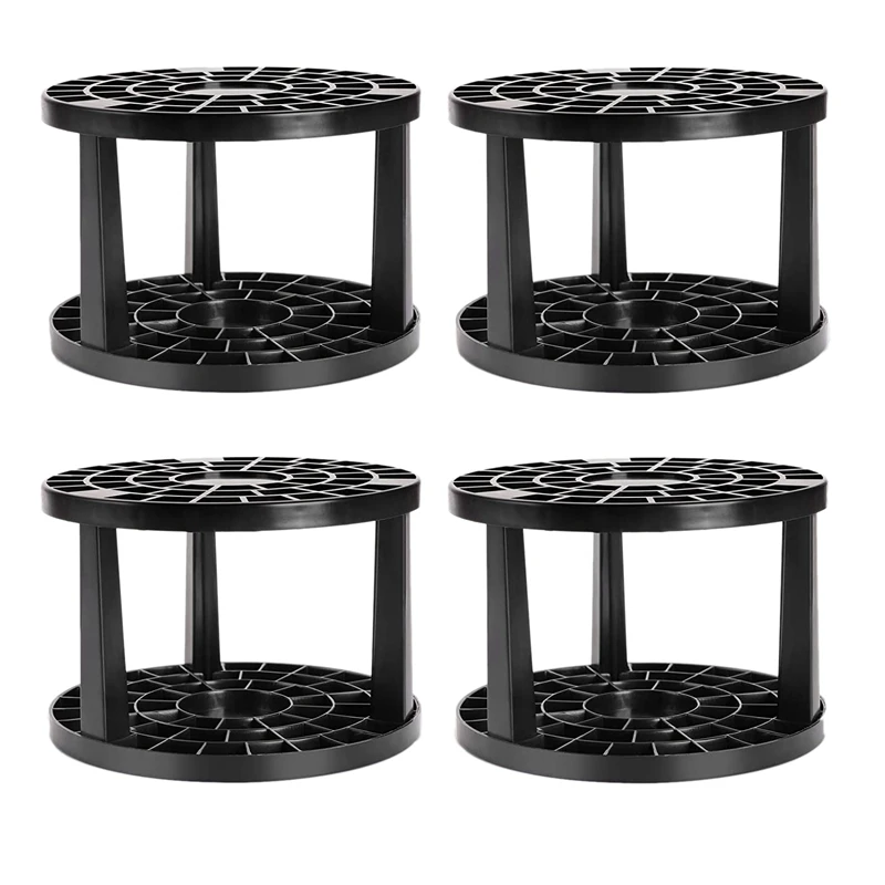 

4 Pack Plastic Paint Brush Holder Multi Bin Artist Paint And Makeup Brush Holder Desk Stand Organizer For Pencils Pens