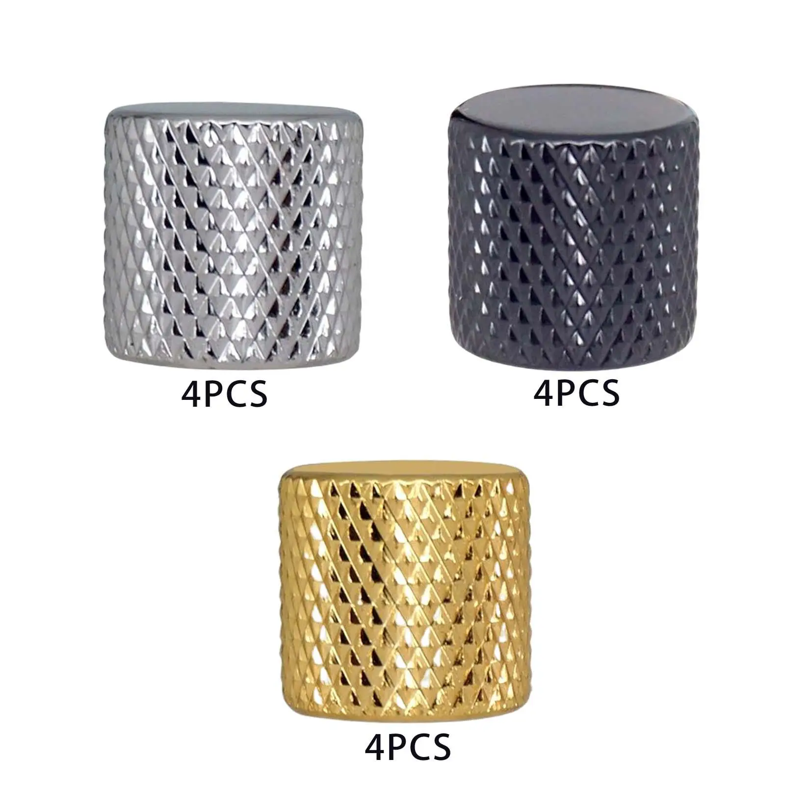

4 Pieces Guitar Volume Button Cap Volume Control Knob Dome Knob for Electric Guitar Bass Accessories Parts
