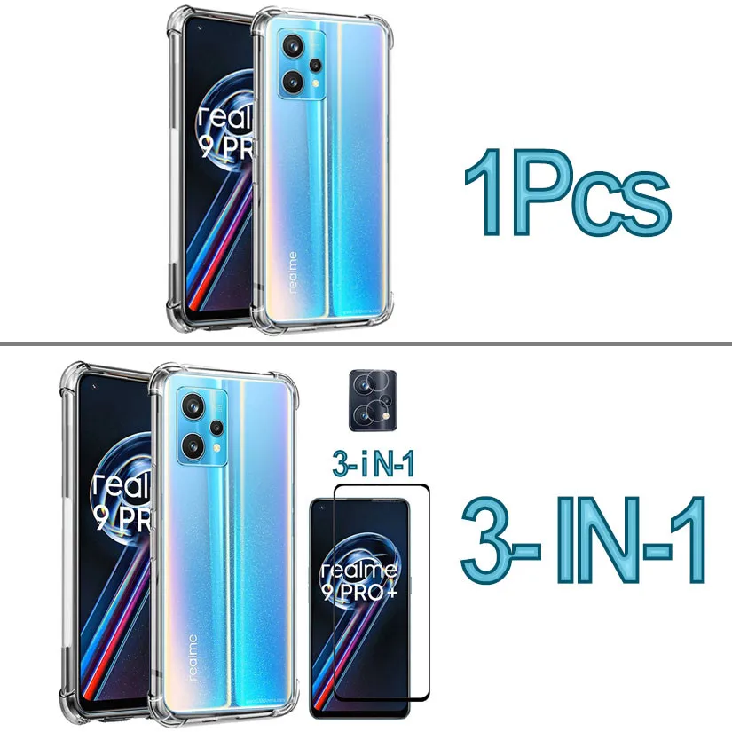 realme 9 pro plus cases realmi 9 pro plus case siliconeglass for realme 9 5g 2022 shockproof cover realme 9pro plus phone case free global shipping