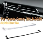 Промежуточная крышка выхода кондиционера PMFC из нержавеющей стали, отделка, аксессуары для стайлинга автомобилей Toyota Camry 8th XV70 2018-2020