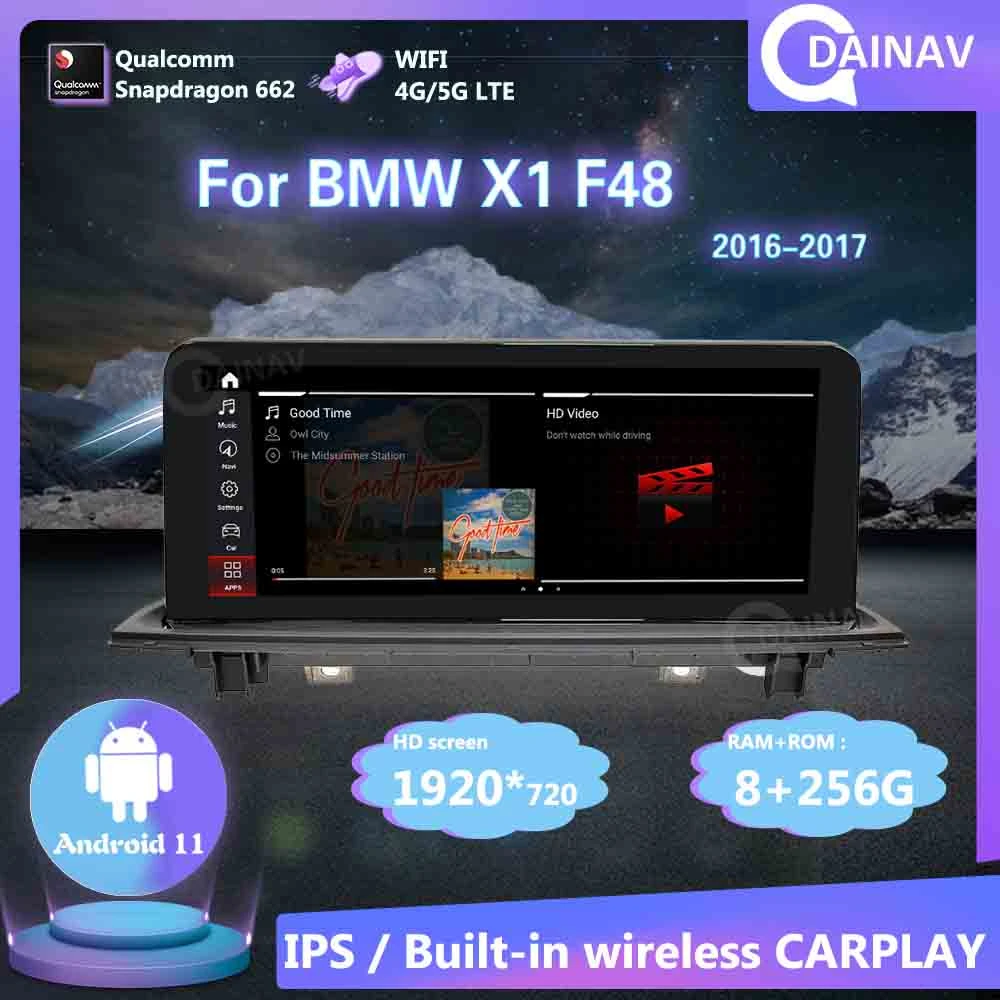 

CarPlay 256 ГБ 2 Din Android 11 автомобильный стерео видеоплеер для BMW X1 F48 2016 2017 NBT система автомобильный радиоприемник Авторадио головное устройство GPS na