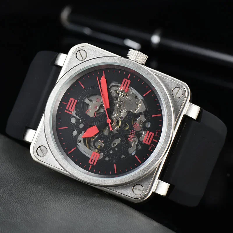 B&ampR Watch Good Supply Luxury Leisure Multi-functional Mechanical Watches Business Belts Men's Square WholesaleB&ampR Wat