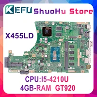 x455l motherboard is suitable for asus x455ld x455lj x455lb k455l x455li a455l x455li notebook motherboard i5 4210u 4g gt920