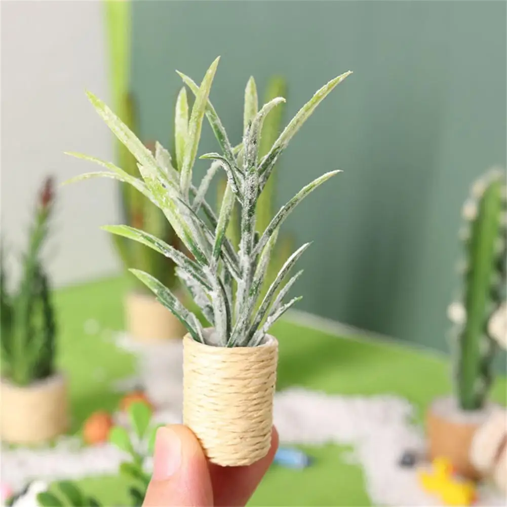 

Novelty Miniature Plastic Plant DIY Dollhouse Plant Green Handmade