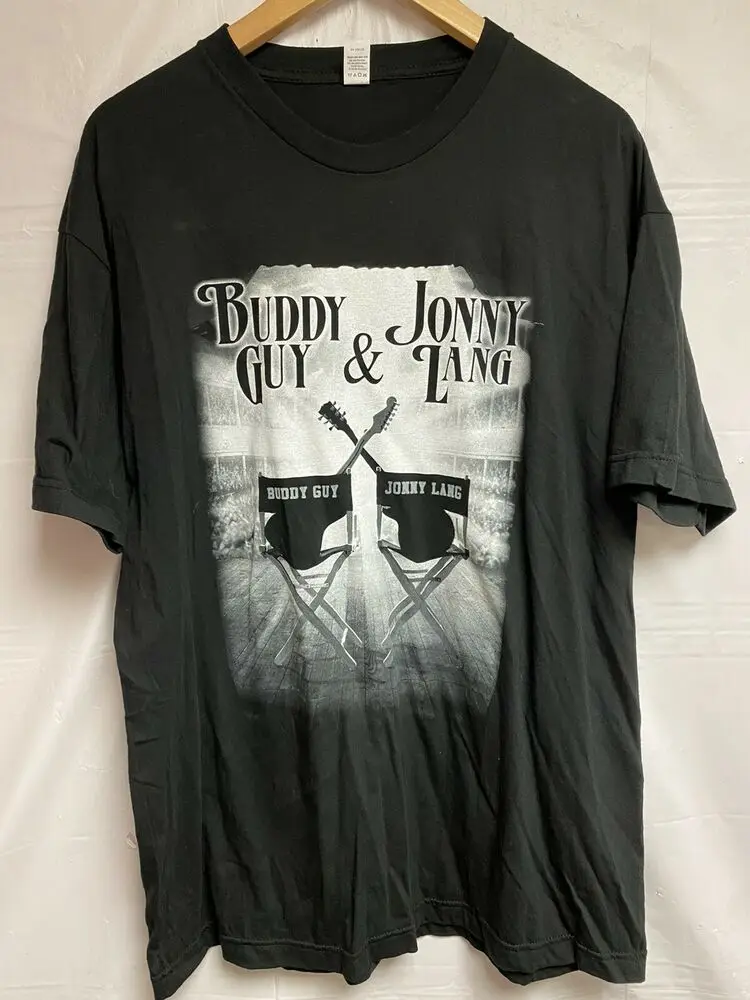 Футболка BUDDY GUY JONNY LANG ON TOUR 2012 футболка большого размера цвета голубой рок с