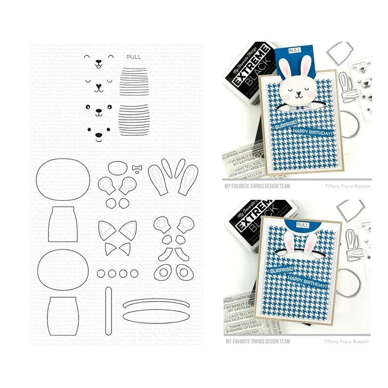2023 New Arrival Pop-Up Pals Cutting Dies Clear Stamps Scrap