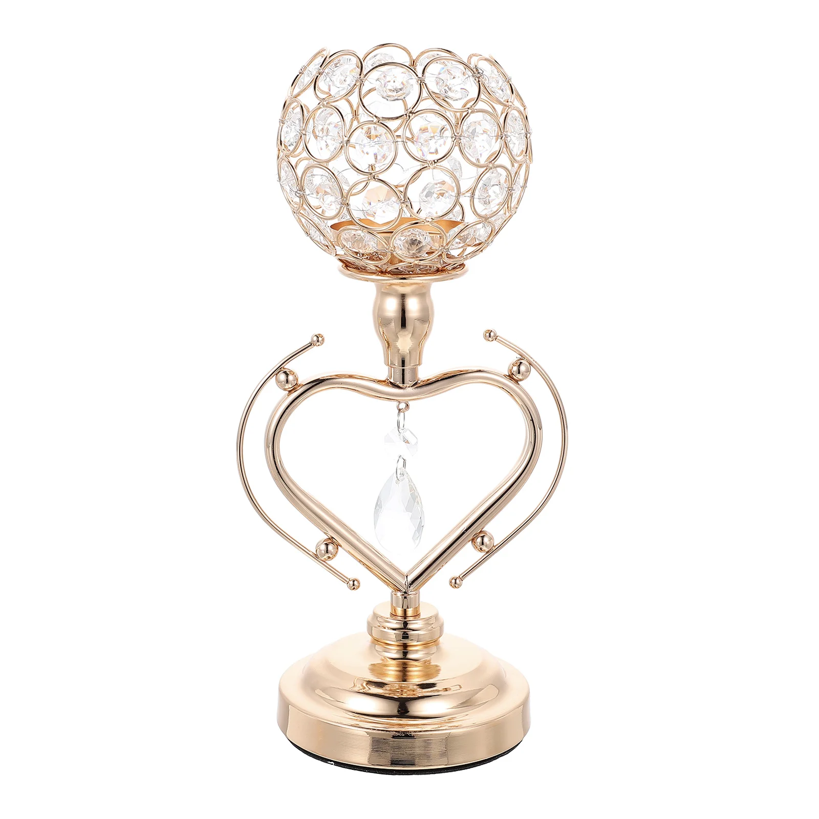 

Candle Holders Crystal Holder Stand Candlestick Tealight Wedding Iron Metal Votive Centerpiece Heart Pillar Candlesticks Tea