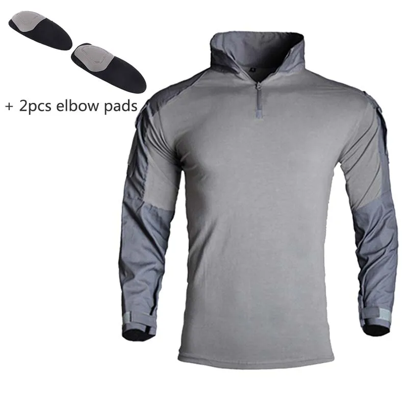 

Camouflage Long Shirt Man Military Clothing Combat Shirt Military Uniform Assault Airsoft T Shirts Army Costume Men Clothing New