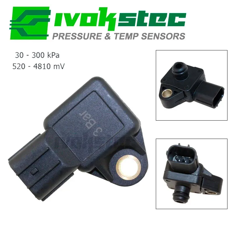 

3-барный (3-партия) датчик турбонаддува MAP 37830-PGK-A01 для HONDA ACURA CIVIC ACCORD CRV STREAM JAZZ Element Pilot Odyssey 2001-2006