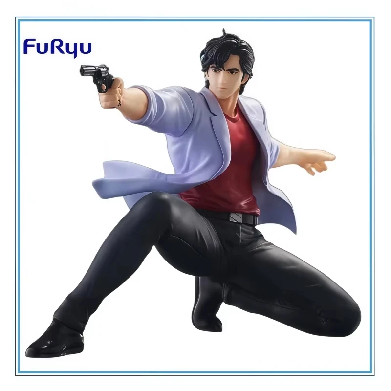 Фото В наличии оригинальная фигурка FuRyu CITY HUNTER Noodle Stopper Saeba Ryo из ПВХ, 19 см, аниме-фигурки, модель для коллекции, игрушки, подарки. №1