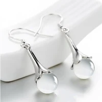 white opal earrings cross border european and american fashion trendy female flower earrings