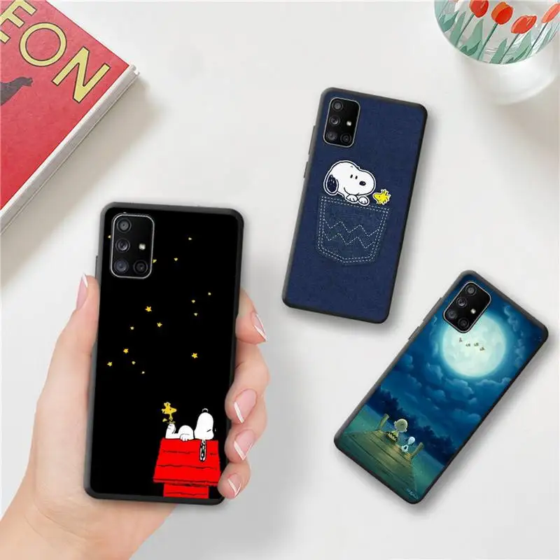 Мультяшный собака Чарли коричневый Снупи чехол для телефона Samsung Galaxy A52 A21S A02S A12 A31