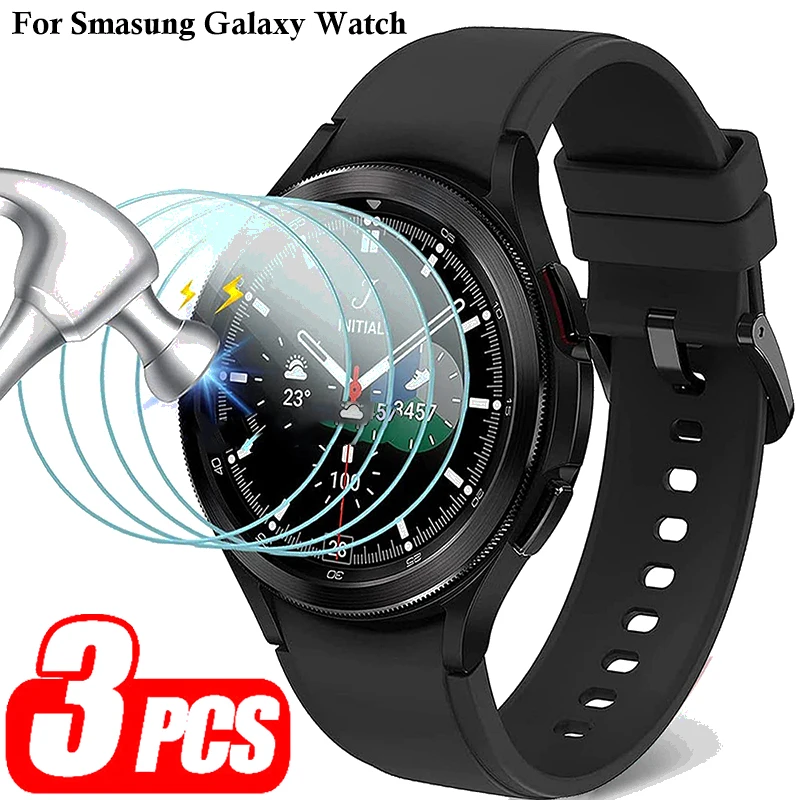 

9H закаленное стекло для защиты экрана для Samsung Galaxy Watch 4 Classic 42 мм 46 мм Защитная пленка для Galaxy Watch 4 5 40 мм 44 мм