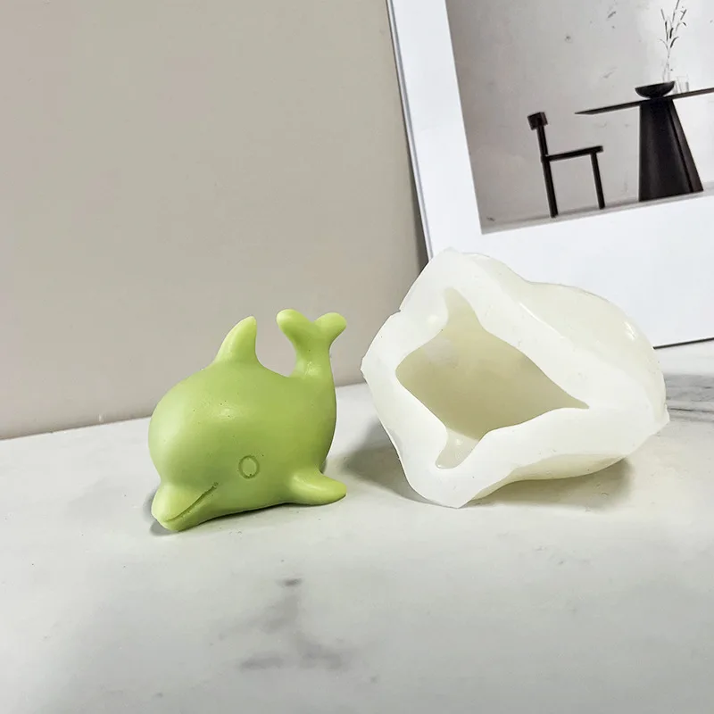 Силиконовая 3D форма в форме дельфина для украшения торта