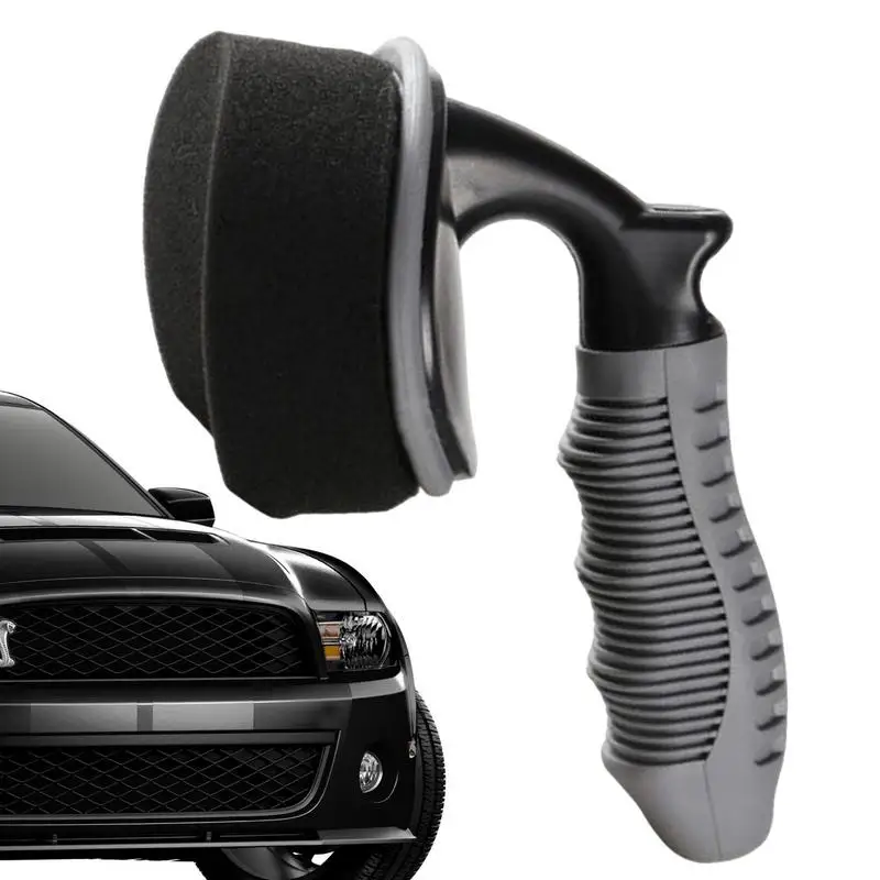Car Washing Brush Car Tire Waxing Brush With Ergonomic Handle Skidproof Design Car Wash Accessories For Women Men Home Shop Use
