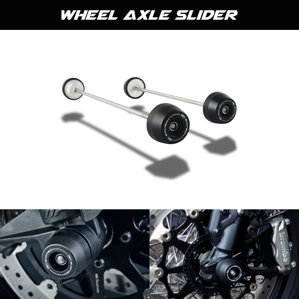 

for Triumph Tiger850 Sport 21 Motorcycle Front & Rear Performance Axle Fork Crash Sliders Guard Wheel Protector