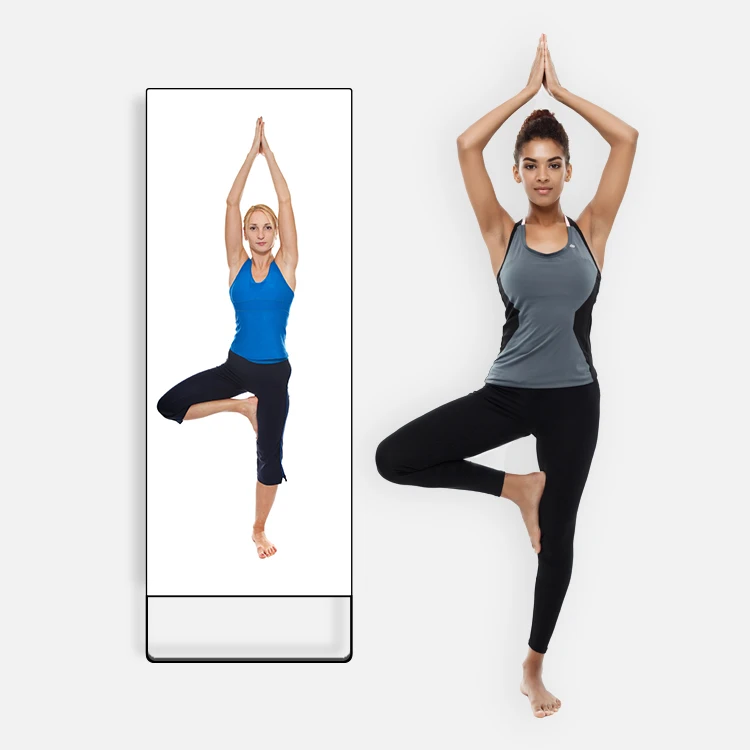 

HUSHIDA Summer Popular Magic Mirror 32 43 55 Inch gym workout Intelligent Smart Interactive Mirror Fitness