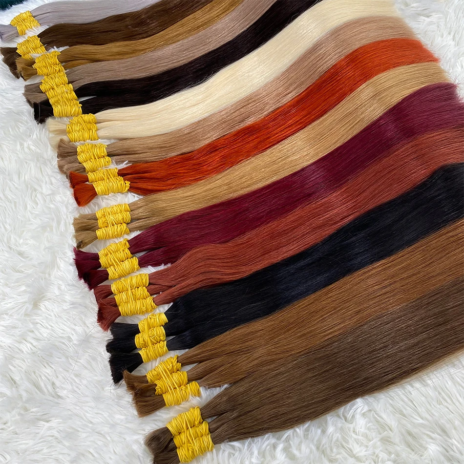 Натуральные прямые волосы Maxhair 100% из человеческих волос, необработанные, Remy, 22-30 дюймов, 100 г, натуральный блонд, для плетения и наращивания волос, 613 (art.: 3920da5bb0958) - 3920da5bb0958