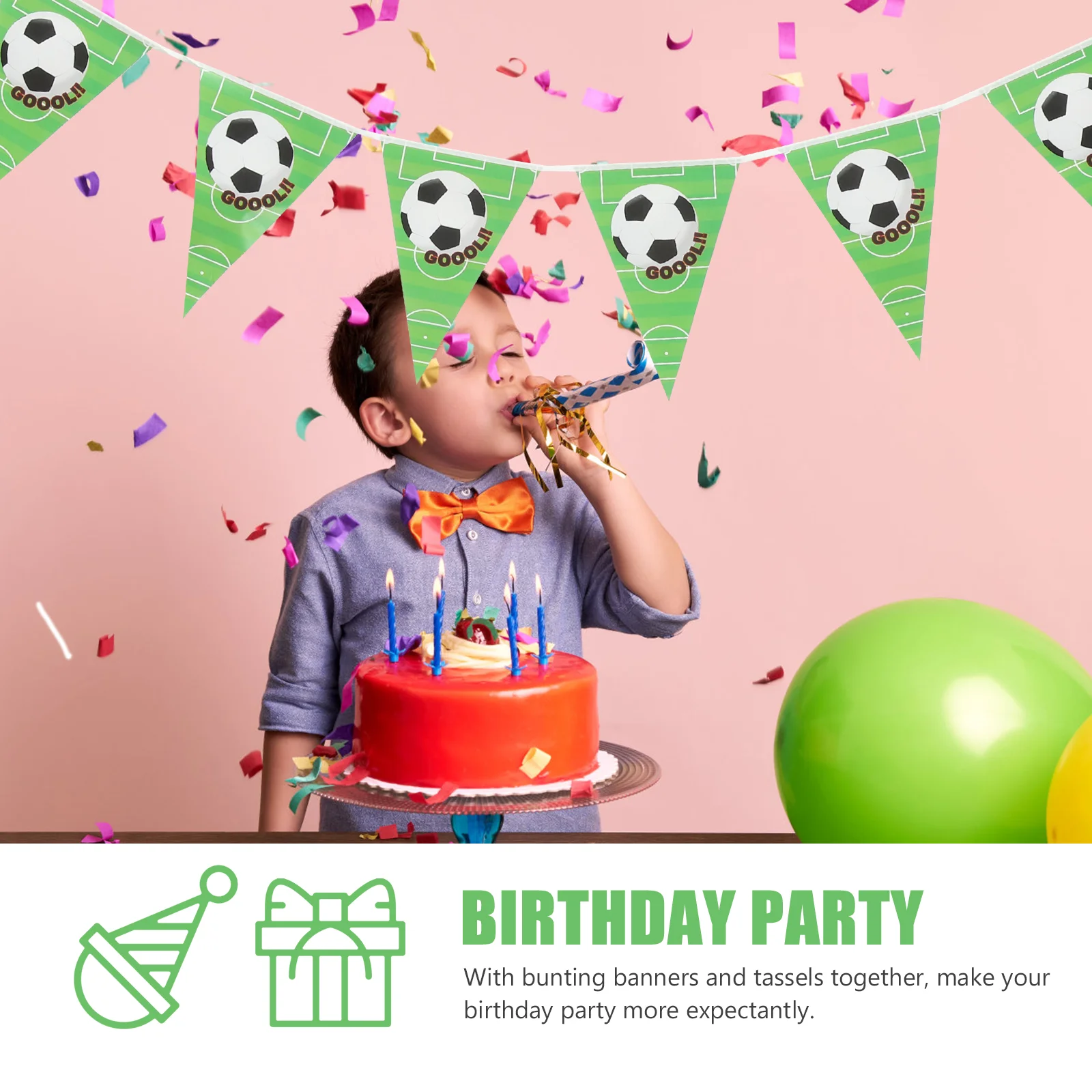Украшение для вечеринки день рождения футбольная тема баннер украшения гирлянда