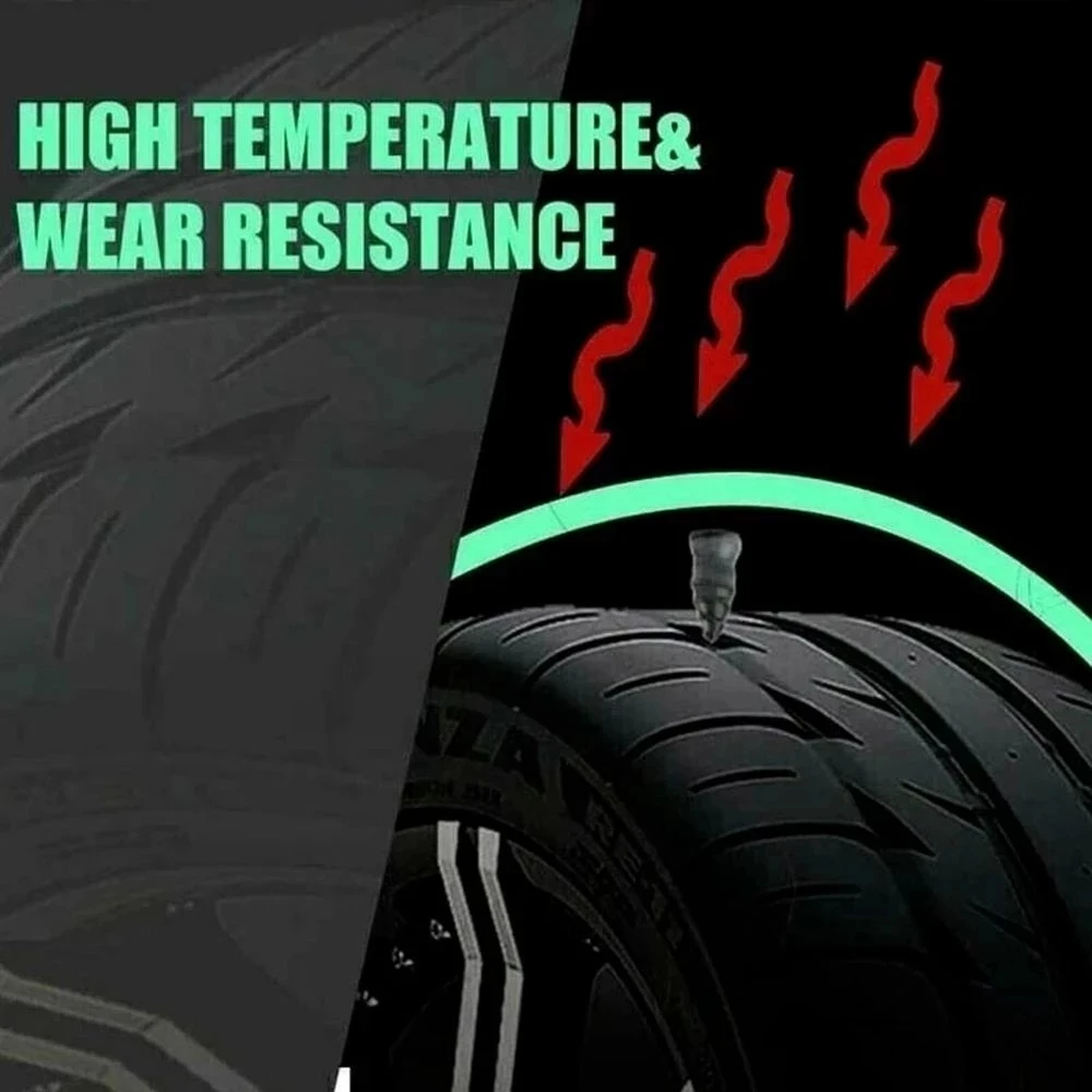 5/20PCS Motorcycle Vacuum Tyre Repair Nail Kit Car Scooter Bike Universal Tubeless Rubber Nails Tire Puncture Accessories - купить по